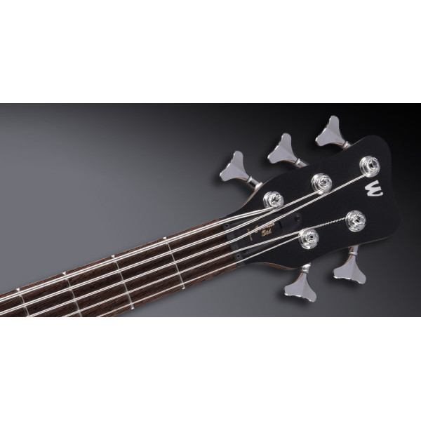 Бас-гітара WARWICK Teambuilt Pro Series Corvette Ash, 5-String, A/A, (Nirvana Black Transparent Satin)