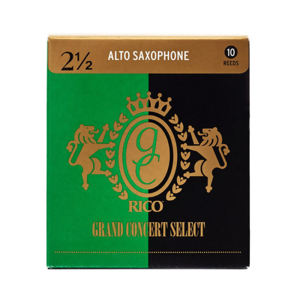 Набір тростин (10 штук) для альт саксофона D'ADDARIO Grand Concert Select - Alto Sax #2.5 - 10 Pack