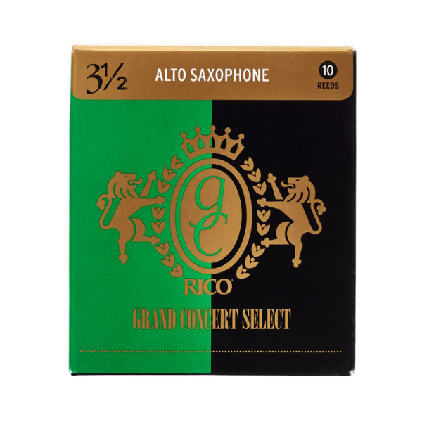 Набір тростин (10 штук) для альт саксофона D'ADDARIO Grand Concert Select - Alto Sax #3.5 - 10 Pack
