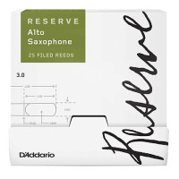 Набір тростин (25 штук) для альт саксофона D'ADDARIO Reserve - Alto Sax #3.0 - 25 Pack