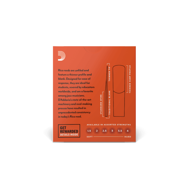 Тростина для альт саксофона D'ADDARIO Rico - Alto Sax #3.5