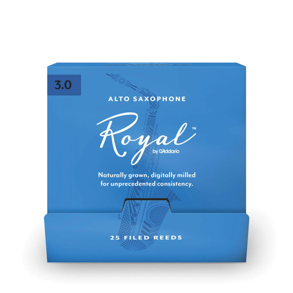 Набір тростин (25 штук) для альт саксофона D'ADDARIO Royal - Alto Sax #3.0 - 25 Pack