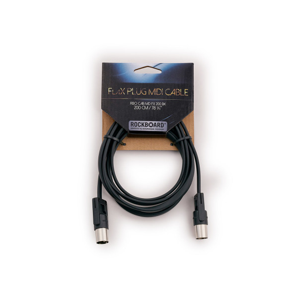 MIDI кабель ROCKBOARD RBO CAB MD FX 200 BK RockBoard FlaX Plug MIDI Cable, 200 cm