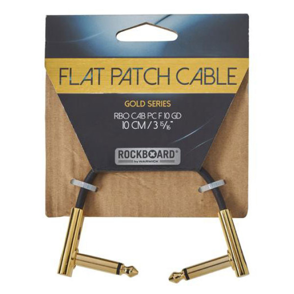 Інструментальний патч-кабель ROCKBOARD Gold Series Flat Patch Cable (10 cm)