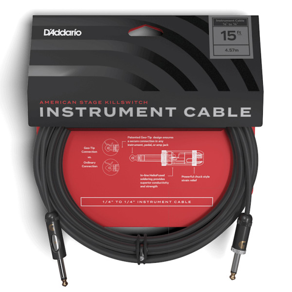Інструментальний кабель D'ADDARIO PW-AMSK-15 American Stage Kill Switch (4.5m)