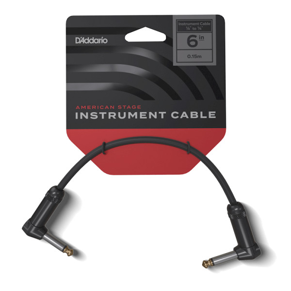 Інструментальний патч-кабель D'ADDARIO PW-AMSPRR-105 American Stage Patch (15cm)