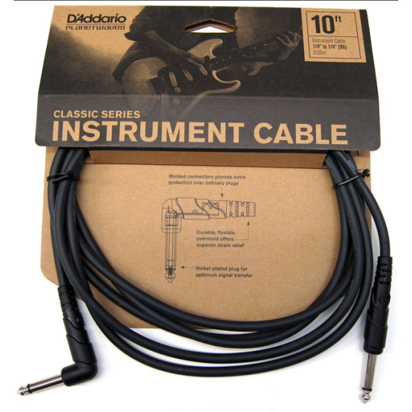 Інструментальний кабель D'ADDARIO PW-CGTRA-10 Classic Series Instrument Cable (3m)