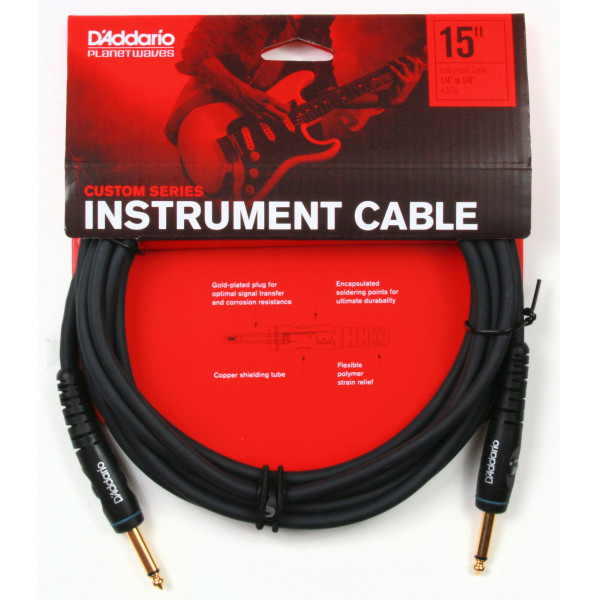 Інструментальний кабель D'ADDARIO PW-G-15 Custom Series Instrument Cable (4.5m)