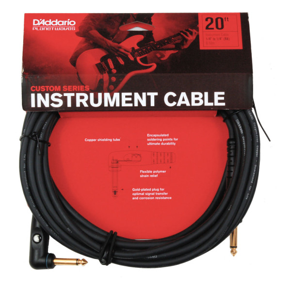 Інструментальний кабель D'ADDARIO PW-GRA-20 Custom Series Instrument Cable (6m)