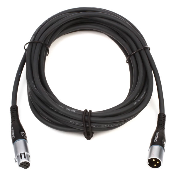 Мікрофонний кабель D'ADDARIO PW-M-25 Custom Series Microphone Cable (7.62m)