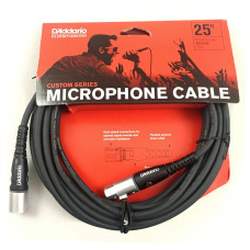 Мікрофонний кабель D'ADDARIO PW-M-25 Custom Series Microphone Cable (7.62m)