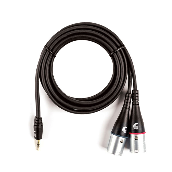 Інсертний кабель D'ADDARIO PW-MPXLR-06 Custom Series 1/8” to Dual XLR Audio Cable (1.8m)