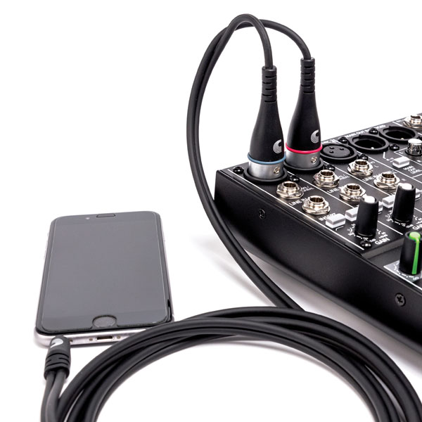 Інсертний кабель D'ADDARIO PW-MPXLR-06 Custom Series 1/8” to Dual XLR Audio Cable (1.8m)