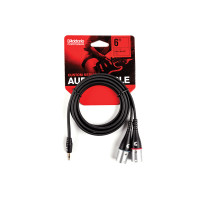 Інсертний кабель D'ADDARIO PW-MPXLR-06 Custom Series 1/8” to Dual XLR Audio Cable (1.8m)