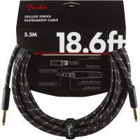 Інструментальний кабель FENDER CABLE DELUXE SERIES 18.6' BLACK TWEED