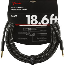 Інструментальний кабель FENDER CABLE DELUXE SERIES 18.6' BLACK TWEED