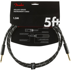 Інструментальний кабель FENDER CABLE DELUXE SERIES 5' BLACK TWEED