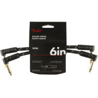 Інструментальний патч-кабель FENDER CABLE DELUXE SERIES 6" PATCHES (PAIR) BLACK TWEED