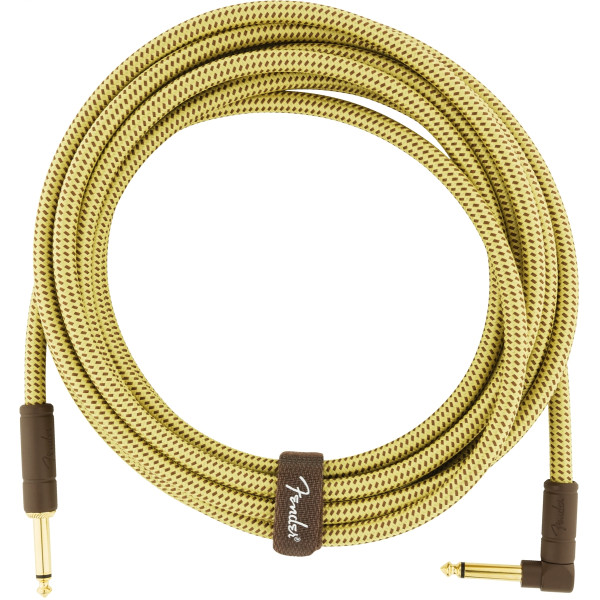 Інструментальний кабель FENDER CABLE DELUXE SERIES 15' ANGLED TWEED