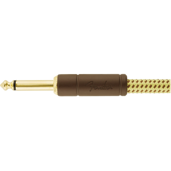 Інструментальний кабель FENDER CABLE DELUXE SERIES 15' ANGLED TWEED