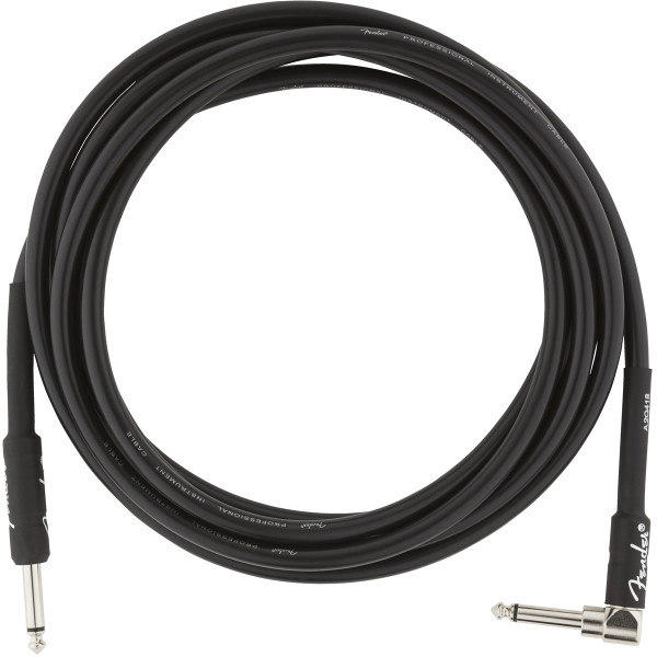 Інструментальний кабель FENDER CABLE PROFESSIONAL SERIES 10' ANGLED BLACK