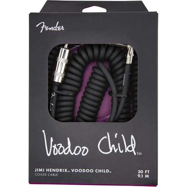 Інструментальний кабель FENDER CABLE JIMI HENDRIX VOODOO CHILD 30' COILED BLACK