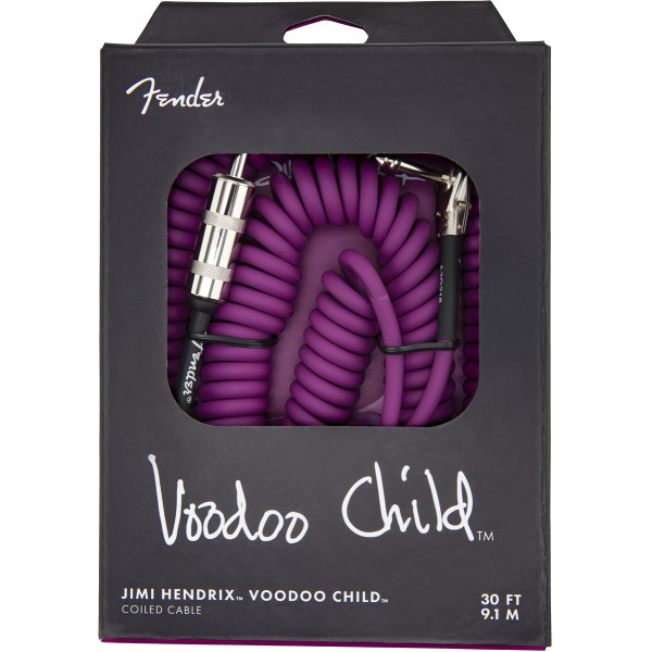 Інструментальний кабель FENDER CABLE JIMI HENDRIX VOODOO CHILD 30' COILED PURPLE
