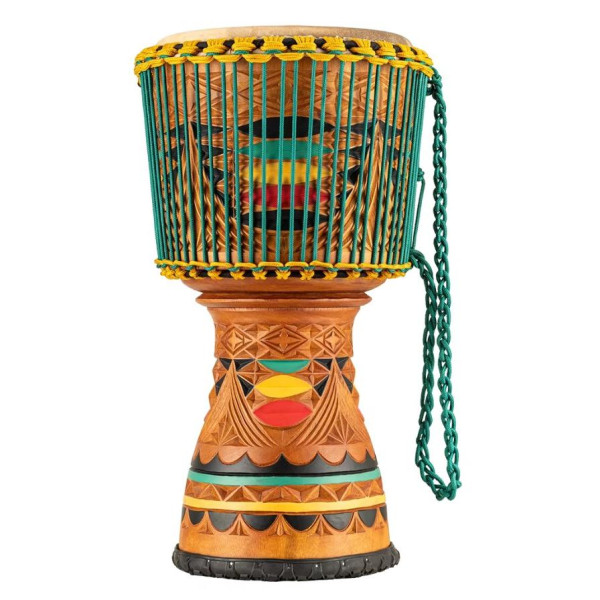 Джембе MEINL AE-DJTC2-L Artisan Edition Tongo Coloured Ornamental Carved Djembe 12"