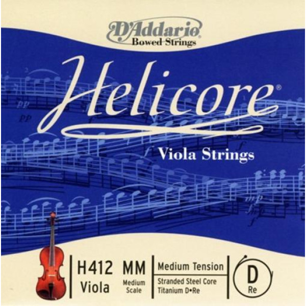 Струна ре для альта D'ADDARIO HELICORE VIOLA SINGLE D STRING Medium Scale Medium Tension