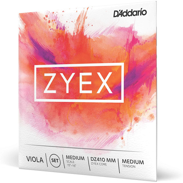 Комплект струн для альта D'ADDARIO ZYEX VIOLA STRING SET Medium Scale, Medium Tension