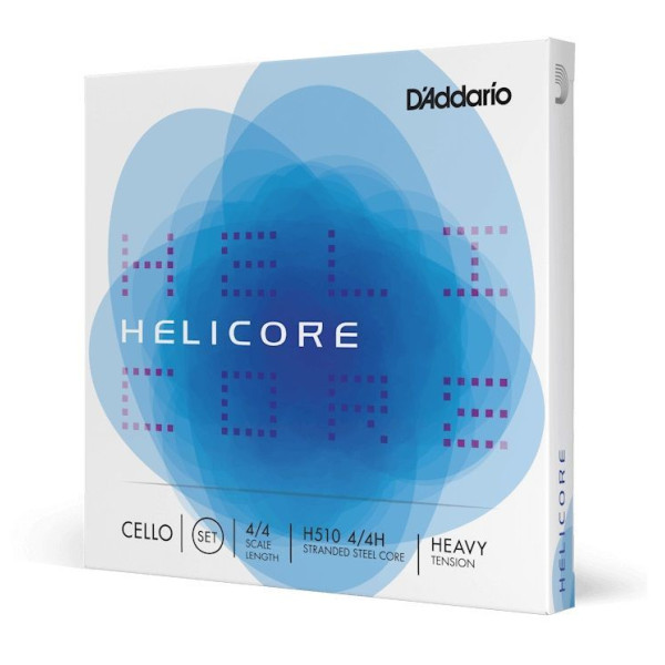 Комплект струн для віолончелі D'ADDARIO HELICORE CELLO STRING SET 4/4 Scale Heavy Tension