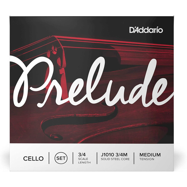 Комплект струн для віолончелі D'ADDARIO PRELUDE CELLO STRING SET 3/4 Scale Medium Tension