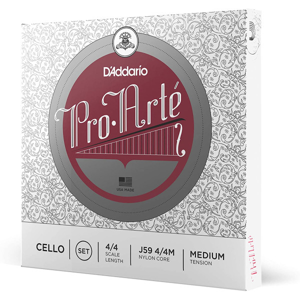 Комплект струн для віолончелі D'ADDARIO PRO-ARTÉ CELLO STRING SET 4/4 Scale Medium Tension