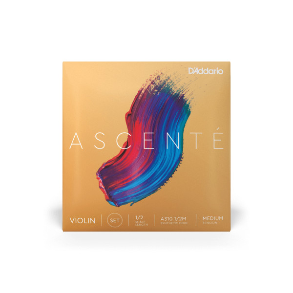Комплект струн для скрипки D'ADDARIO ASCENTÉ VIOLIN STRING SET 1/2 Scale Medium Tension