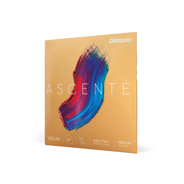 Комплект струн для скрипки D'ADDARIO ASCENTÉ VIOLIN STRING SET 1/2 Scale Medium Tension