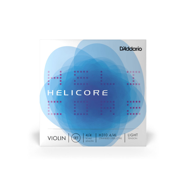 Комплект струн для скрипки D'ADDARIO HELICORE VIOLIN STRING SET 4/4 Scale Light Tension
