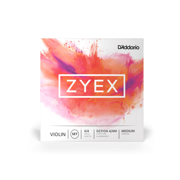 Комплект струн для скрипки D'ADDARIO ZYEX VIOLIN STRING SET 4/4 MEDIUM TENSION