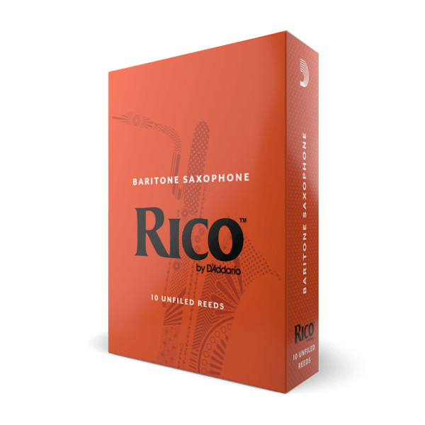 Набір тростин (10 штук) для баритон саксофона D'ADDARIO Rico - Baritone Sax #2.5 - 10 Pack