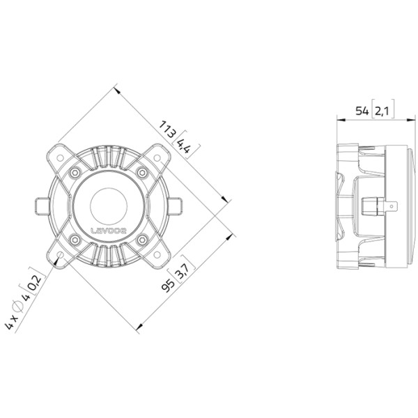 Високочастотний драйвер LAVOCE DF10.10L
