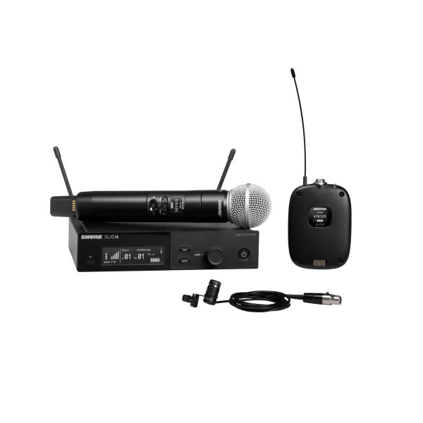 Радіосистема з ручним і петличним мікрофоном SHURE SLXD124E/85