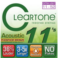 Комплект струн для акустичної гітари CLEARTONE 7411 ACOUSTIC PHOSPHOR BRONZE EXTRA LIGHT (11-52)