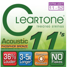 Комплект струн для акустичної гітари CLEARTONE 7411 ACOUSTIC PHOSPHOR BRONZE EXTRA LIGHT (11-52)