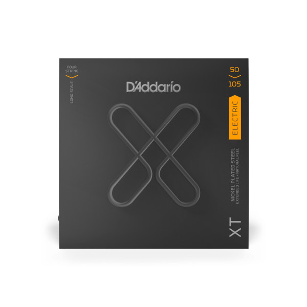 Комплект струн для бас-гітари D'ADDARIO XTB50105 XT BASS NICKEL PLATED STEEL MEDIUM (50-105)