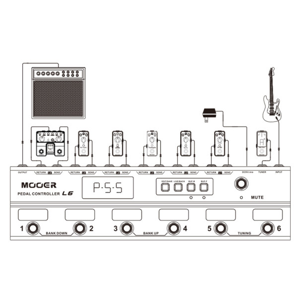 Футсвіч MOOER Pedal Controller L6