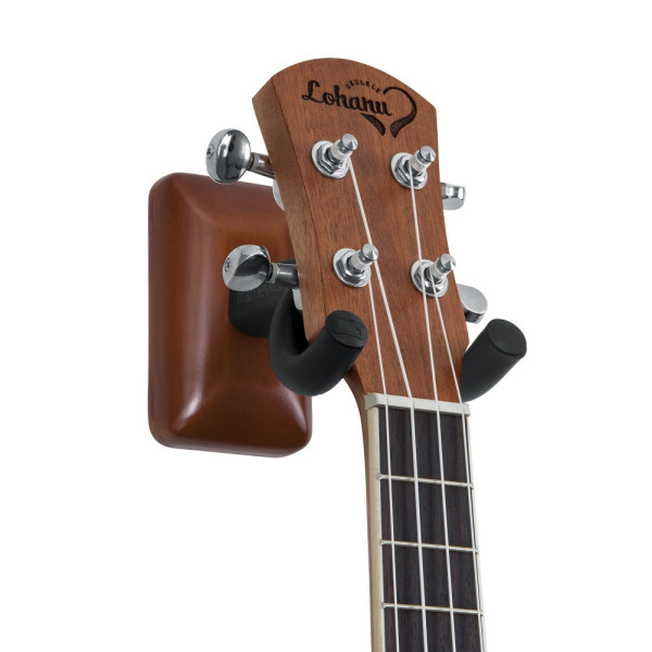 Настінний тримач для укулеле, мандоліни GATOR FRAMEWORKS GFW-UKE-HNGRMHG Wall Mount Ukulele/Mandolin Hanger (Mahogany)