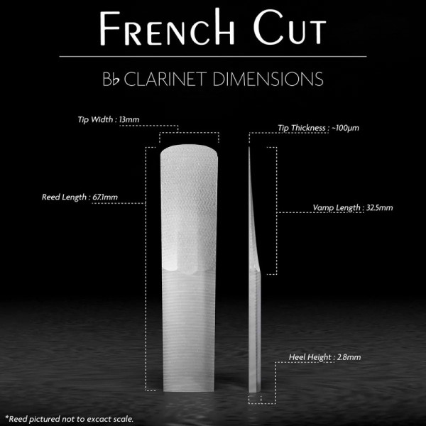 Тростина для кларнета LEGERE French Cut #4.25