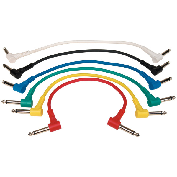 Інструментальний патч-кабель ROCKCABLE Patch Cable, Multi-Color, 15 cm (6pcs)