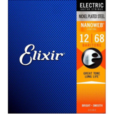 Комплект струн для електрогітари ELIXIR 12302 NICKEL PLATED STEEL NANOWEB 12-68