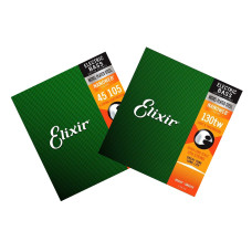 Комплект струн для бас-гітари ELIXIR 14087+15433 NICKEL PLATED STEEL NANOWEB 45-130 TW