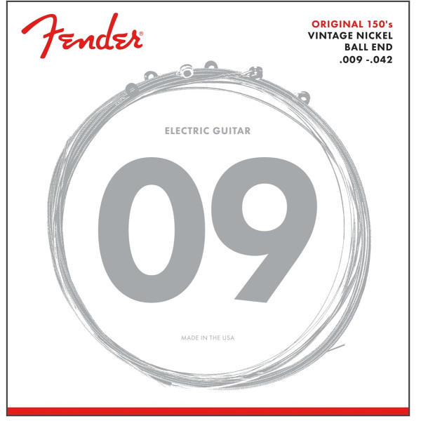 Комплект струн для електрогітари FENDER 150L ORIGINAL 150s PURE NICKEL 09-42